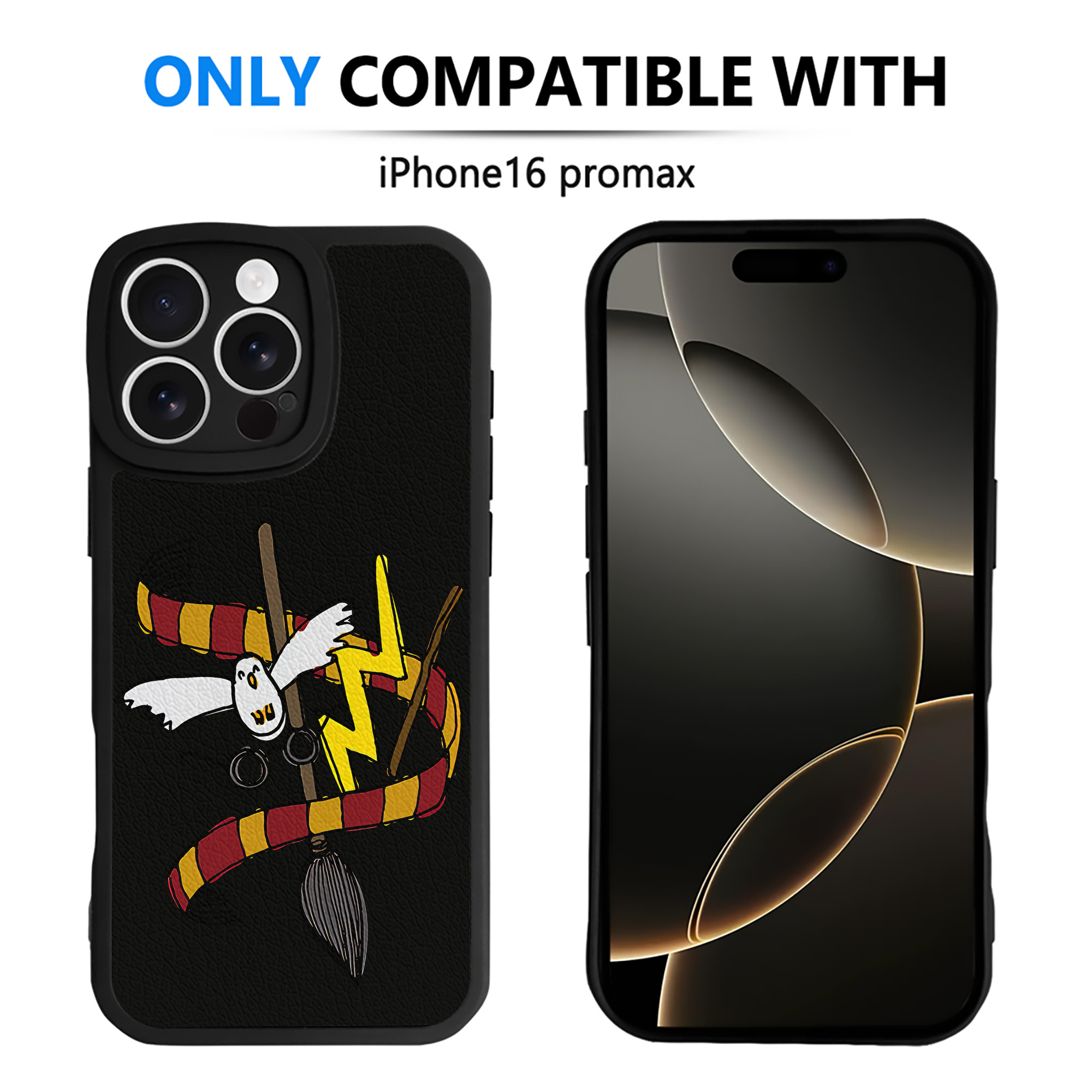 （画像用） Harry Potter ハリー・ポッターシリーズ 【iPhone 16シリーズ対応】シリコンスマホケース（レザー調） 材質：シリコン